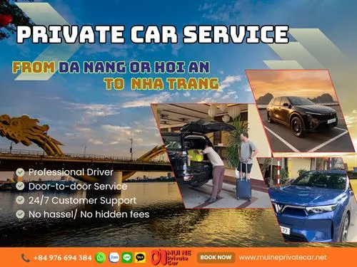 Transfer From Da Nang Or Hoi An To Nha Trang By Private Car
